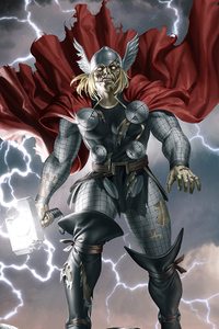 Marvel Zombies Thor 4k (1080x2160) Resolution Wallpaper