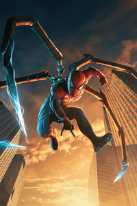 Marvels Spider Man 2 Iron Spider Armor (320x480) Resolution Wallpaper