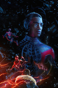 1440x2960 Marvels Spider Man Miles Morales 8k Poster
