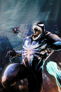 Marvels Spider Man Vs Venom (640x1136) Resolution Wallpaper