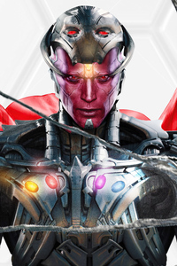 Mask Off Ultron Vision What If 5k (1080x2160) Resolution Wallpaper