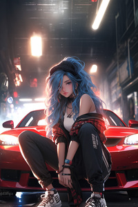 Matching Style With Horsepower (240x320) Resolution Wallpaper