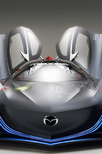Mazda Furai Concept Car Open Doors (1080x1920) Resolution Wallpaper