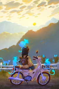 Me Time With Monkeys (1440x2960) Resolution Wallpaper