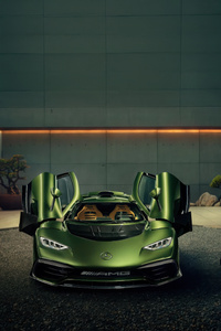 Mercedes Amg One Green Meanie 2025 (320x480) Resolution Wallpaper