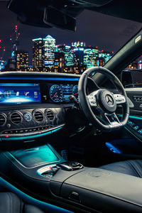 Mercedes AMG S 63 4MATIC Interior (240x320) Resolution Wallpaper