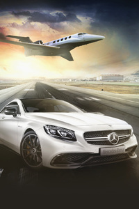 Mercedes Benz AMG Drive And Fly (320x568) Resolution Wallpaper