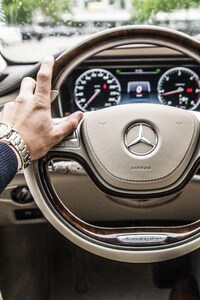 Mercedes Car Steering (640x960) Resolution Wallpaper