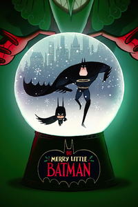 Merry Little Batman (1125x2436) Resolution Wallpaper