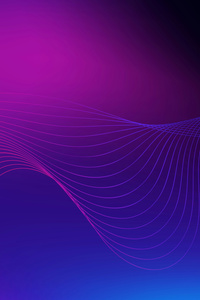 Mesmerizing Purple Gradient Waves (2160x3840) Resolution Wallpaper