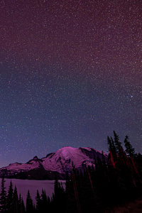 Meteor Shower Under A Layer Of Clouds (720x1280) Resolution Wallpaper