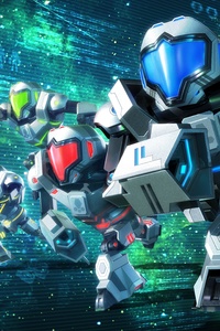 Metroid Prime Federation Force (480x800) Resolution Wallpaper