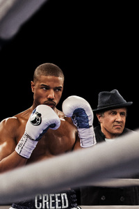 Michael B Jordan And Sylvester Stallone In Creed (800x1280) Resolution Wallpaper