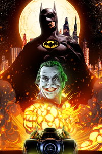 Michael Keaton As Batman 4k (320x480) Resolution Wallpaper