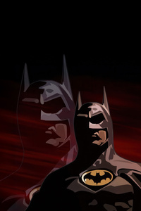 Michael Keaton The Batman (640x1136) Resolution Wallpaper