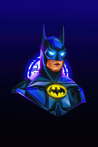 Michael Keaton Timeless Batman (640x1136) Resolution Wallpaper