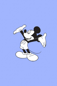 Mickey Mouse Minimal (480x854) Resolution Wallpaper
