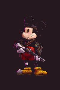 Mickey Mouse Minimalism 5k (480x854) Resolution Wallpaper