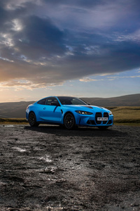 Midnight Blue Bmw M4 (1080x2280) Resolution Wallpaper