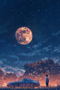 Midnight Drift (1080x2160) Resolution Wallpaper