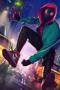 Miles Morales Fanart (720x1280) Resolution Wallpaper