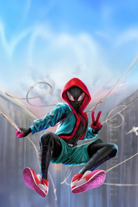 Miles Morales Fury (1440x2960) Resolution Wallpaper