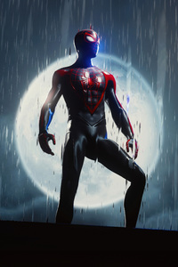 Miles Morales Heroic Young Avenger (320x480) Resolution Wallpaper