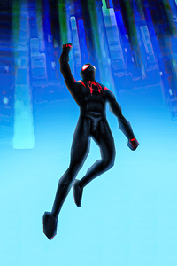 Miles Morales High Flying Adventures (480x800) Resolution Wallpaper