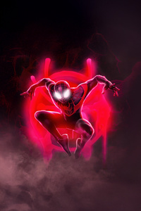 Miles Morales Next Gen Hero In Motion (1125x2436) Resolution Wallpaper