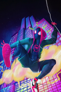 Miles Morales Poster 4k (240x320) Resolution Wallpaper