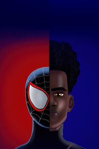 Miles Morales Signature Style (480x854) Resolution Wallpaper