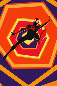 640x1136 Miles Morales Spider Man Across The Spiderverse Minimal 5k