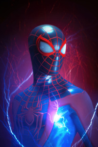 Miles Morales Spiderman 2 5k (640x960) Resolution Wallpaper