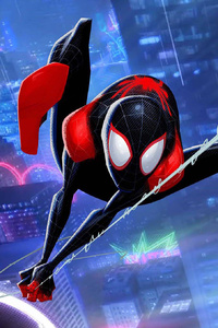 Miles Morales SpiderMan Into The Spider Verse (1125x2436) Resolution Wallpaper