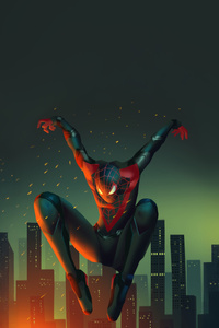 Miles Morales Unmasked (1080x2280) Resolution Wallpaper