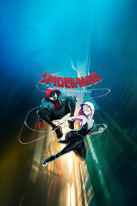 Miles Morales X Gwen Stacy (240x400) Resolution Wallpaper