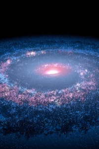 320x568 Milky Way Ellipses Space Universe