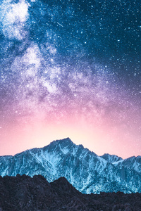 Milky Way Shooting Stars 5k (640x960) Resolution Wallpaper