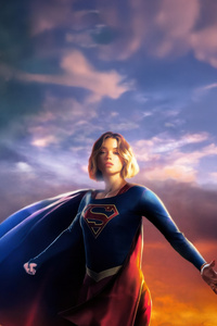 Milly Alcock As Supergirl Protector (1125x2436) Resolution Wallpaper