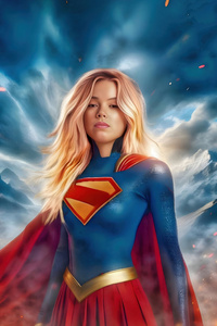 Milly Alcock As Supergirl Solitude (2160x3840) Resolution Wallpaper