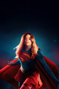 Milly Alcock As Supergirl Woman Of Tomorrow (360x640) Resolution Wallpaper