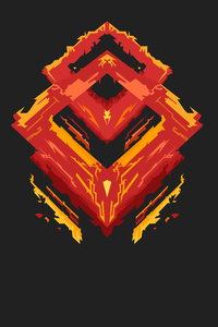 Minimalism Logo Devil (640x1136) Resolution Wallpaper