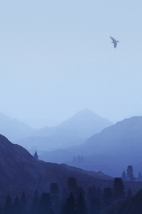 Misty Mountains 4k (640x960) Resolution Wallpaper