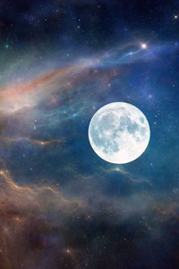 Moon Astronaut Nature Clouds Space (640x1136) Resolution Wallpaper