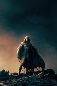 Moon Knight Born Again (1440x2560) Resolution Wallpaper