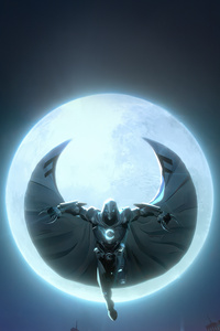 Moon Knight In Marvel Rivals Game (1280x2120) Resolution Wallpaper