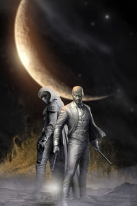 Moon Knight Silver Sheened Saga (750x1334) Resolution Wallpaper