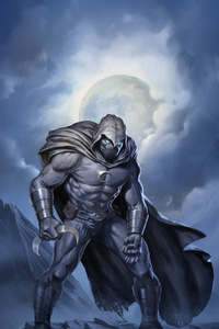Moon Knight The Watcher In White (480x854) Resolution Wallpaper