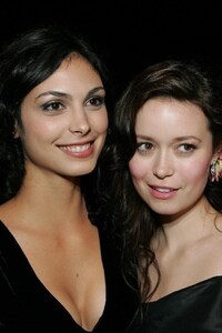 Morena Baccarin And Summer Glau (320x568) Resolution Wallpaper