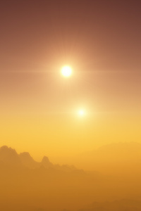 Morning In Space Planet 5k (480x854) Resolution Wallpaper